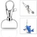 40PCS Premium 1 Inch Silver Swivel Snap Hooks for Lanyard & Sewing Projects - Buy Online on GoSupps.com