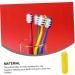 Housoutil 8 Pack Toothbrush Covers & Holders - Travel Plastic Toothbrush Box - Yellow - Buy Online on GoSupps.com