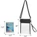 USPECLARE Clear Crossbody Purse | Stadium Approved Bag with Adjustable Strap in Clear Black - Buy Online on GoSupps.com