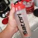 iSatori Classic 28-Ounce Clear Bottle with Red Top + Stainless Steel Wire Whisk Blending Ball - Buy Online on GoSupps.com