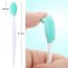4 Piece Silicone Exfoliating Lip Brush Set for Smoother, Fuller Lips - Rose Red, Yellow, Mint Green, Pink - Buy Online on GoSupps.com