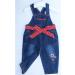 Peacolate Red Baby Girls Overalls with Belt | Kids Pants 9-12 Months - Buy Online on GoSupps.com