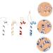ABOOFAN 4pcs Christmas Candy Cane Ornament Candy Canes Toy Candy Walking Sticks Crutches Christmas Tree Colorful 7x2.5cm - Buy Online on GoSupps.com