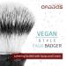 Anbbas 3in1 Vegan Synthetic Badger Hair Shaving Brush Set - Stainless Steel Bowl & Brush Holder Stand for Men in Silver - Buy Online on GoSupps.com