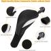 Lybile Golf Club Head Covers Set - 4Pcs Long Neck Mesh Headcovers for Woods, Driver, Hybrids - Black with Interchangeable No. Tags - Buy Online on GoSupps.com