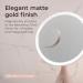 Beautifect 7x Magnifying Mirror - Clear Compact Mirror for Precision Makeup Tweezing & Skincare Travel Magnifying Pocket Mirror with Vegan Leather Sleeve Fits Glow Mirror - Matte Gold - Buy Online on GoSupps.com