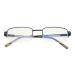 CessBlu Half-Rim Blue Light Filter Glasses Anti Screen Glare UV Rays for Men Women Reading Computer Black 0.75 x