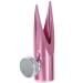 Housoutil Crayon Sharpener Eyebrow Sharpening Tool Aluminum Alloy Metal Student Eye Pencil Sharpener Pink 4.5x2cm