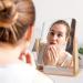 LOTIKO 7 Inch Natural Wooden Vanity Makeup Mirror - Swivel & Portable High-Definition Desk Mirror (Square) - Buy Online on GoSupps.com