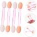 Balacoo 100pcs Eye Shadow Stick Double Ended Makeup Brush Eyeshadow Makeup Applicator Makeup 7.5x0.5cm Pink - Buy Online on GoSupps.com