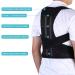 Men Adjustable Posture Corrector Strap Shoulder Lumbar Waist Spine Brace Pain Relief Posture Pedic Belt Black - Buy Online on GoSupps.com