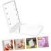 Luminous Makeup Mirror Plastic Led Mirror Folding Lighted Mirror Fold Led Bathroom Mirror Led Lights for Mirror Touch Mirror Mirrors Light Mirror Travel Shine White Glass - Buy Online on GoSupps.com