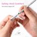 Stain Steel Double-end Cleaner Manicure Pedicure Cuticle Pusher Portable(B) - Buy Online on GoSupps.com