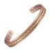 Braided three-colored copper bracelets for women in arthritis with 8 magnets jewelry 16.5 cm magnetic therapy braided cuffs African copper-armor