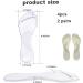 Plantar Fasciitis Insoles for Women - Arch Support Inserts for Sandals & Flip-Flops | Self-Adhesive Gel Cushions | Pain Relief for Flat Feet - 2 Pairs Size L - Buy Online on GoSupps.com