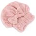 Filfeel Hair Drying Cap - Super Absorbent Coral Fleece Quick-Drying Make-Up Hat for Swimming - Pink (9.4in x 10.2in) - Buy Online on GoSupps.com