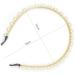 Xfantong Pearl Headbands Full Pearl Head Wear Hoop Bling Hair Headband Bridal Hair Hoop for Women Hair Accessories or Birthday Valentines Day Gifts (Size interval pearls) - Buy Online on GoSupps.com