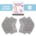 Hilph Gel Heel Socks - Moisturizing Open Toe Foot Care for Cracked Dry Heels - 2 Pairs Gray - Ideal for Men & Women - Buy Online on GoSupps.com