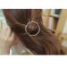 Buy Minkissy Geometric Hair Clips - 2-Piece Alloy Ponytail Holders & Head Jewelry for Women - Golden & Silver - Buy Online on GoSupps.com