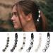 2pcs Rhinestone Pearl Banana Claw Ponytail Hair Clips - Stylish Hair Accessories for Effortless Elegance - Buy Online on GoSupps.com