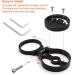 HJFH Stem Holder Bicycle Computer Bracket | Adjustable Out Front Bike Mount Extension | Black Handlebar Accessories - Buy Online on GoSupps.com