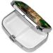 Wild Leopard Print 2 Compartment Small Pill Case | Cute Travel Pill Organizer & Purse Pill Box for Gifts - Buy Online on GoSupps.com