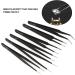 Stainless Steel Styling Tools & Appliances for Women's Facial Hair Eyelash & Eyebrow Waxing Kit - Precision Eyebrow Tweezers Included in This Essential Tweezer Set - Buy Online on GoSupps.com