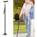 Walking Stick for Elderly Lightweight Aluminum Alloy Foldable Teles Non-Slip Crutches for Elderly Four Legs Walking Stick Handle for Quick Disassembly Easy to Use Journey - Buy Online on GoSupps.com