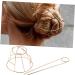 Beavorty Bird Cage Hairpin Hair Cage Stick Women Hair Bun Fork Hair Bun Fork Stick Hair Bun Cage Cuff Iron Women's Holder 7.8x7.2cm Golden - Buy Online on GoSupps.com