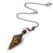 Awards Harz Tiger Sug Pendulum Gem Stone Pendulum Crystal Healing Stones Natural Six Sucking Gemstone Crystal Crystal Ornaments for Hexia Ceremony Fussectage Reiki Healing and Esoteric Gifts