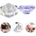 Beavorty nail art crystal cup cosmetics glass jars nail polish glass cup crystal glass cup nail art glass jar lipstick glass jar cream glass jar manicure purple big diamond 6.5x8cm Purple - Buy Online on GoSupps.com