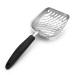 NzamBles Cat Litter Scoop Litter Scoop for Dog & Cat Comfortable Rubber Handle Cat Litter Scoop Stainless Steel Scoop for Pet