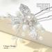 Edary Crystal Hairpins for Bride - Elegant Wedding Hair Accessories - Silver Hair Clips (Set of 2) - Buy Online on GoSupps.com