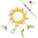 Ghasitaram Gifts Rakhis Online - Rakhi for Brother-PB-14 Bhaiya Bhabhi Rakhi Rakhi Set only