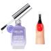 Gellen No Wipe Gel Top Coat 18ml Tempered Scratch Resistant Clear Nail Polish Finish Soak Off UV Lamp Top Gel High Gloss Shiny & Long Lasting Top Coat Gel for Starter Nail Salon Art DIY Manicure B-Temper Hard Top Coat