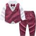 Nwada Boys 4pcs Gentleman Suit Set | Wedding Boys Clothes | Wine Red Outfit 2-3 Years - Buy Online on GoSupps.com