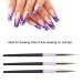 Nail Art Pen Set - 3 Dotting Tools & Brush for Marbling | Rhinestone Handle (Black) - Perfect for Creative Nail Designs - Buy Online on GoSupps.com