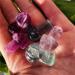 Natural Crystal Rough Natural Rainbow Fluorite Mushroom Quartz Hand Carvedgem DecorationStones (Size : 2cm 3pc) (Size : 2cm 1pc)