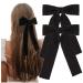 Hair Bows for Women Girls Velvet Hair Ribbon Black Bow Hair Clips Vintage Hair Accessories for Women