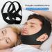 Chin Jaw Strap for Snoring - Portable High Elastic Anti-Snoring Solution for Men & Women - Breathable Black Sleeping Strap - Buy Online on GoSupps.com