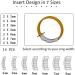 Coopache Invisible Ring Size Adjuster - 2 Styles, 11 Sizes - Perfect Ring Guard & Sizer for Men and Women - Buy Online on GoSupps.com