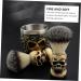 Premium Skull Beard Brush & Wooden Shaving Brush | Men's Synthetic Shaving Brush for Smooth Shaves | 10.5x4cm with Grip Stand - Buy Online on GoSupps.com