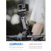 Lammcou Go Pro Motorcycle Bracket - Aluminum Invisible Action Camera Handlebar Mount for Insta360 X3 Go 3 Hero 12 11 10 9 - Dual 360 Rotatable Ball Head - Buy Online on GoSupps.com
