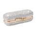 CALIDAKA Lipstick Case Holder with Mirror Crystal Lipstick Organizer for Travel Ladies Fashion Portable Glitter Shiny Diamonds Rhinestone Clip Holder Luxury Lip Gloss Makeup Storage Bag