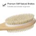 2PCS QUNCI Double-Sided Shower Brush Set for Wet/Dry Body Exfoliation - Bath & Back Exfoliator and Lotion Applicator - Buy Online on GoSupps.com