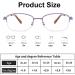 BAFAFA +2.5 Red Reading Glasses with Case - Blue Light Blocking Spring Hinge for Men & Women - Buy Online on GoSupps.com