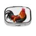 Chicken Rooster Printed Square Pill Box Portable Travelling Pill Box Medicine Organiser