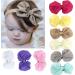9 PCS Baby Girl Headbands and Bows Super Soft Cloth Headband Hairband Turban Newborn Infant Toddler Hair Accessories for Newborn Infant Toddler Girls Babies Gift Set