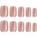 SINLOV Coffin False Nails Medium Length Nude Cat Eyes Nude Fake French Nails Press Shiny on False Nails for Women and Girls - Buy Online on GoSupps.com