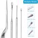 Professional 2 Sets Ear Pick Kit | Metal Spatula & Cleaning Tweezers | Ear Wax Picking Tools for Spiral Ear Spoon | Ear Wax Scoop Cleaner - Buy Online on GoSupps.com